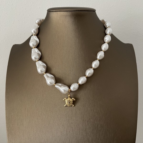 collana perle tartaruga